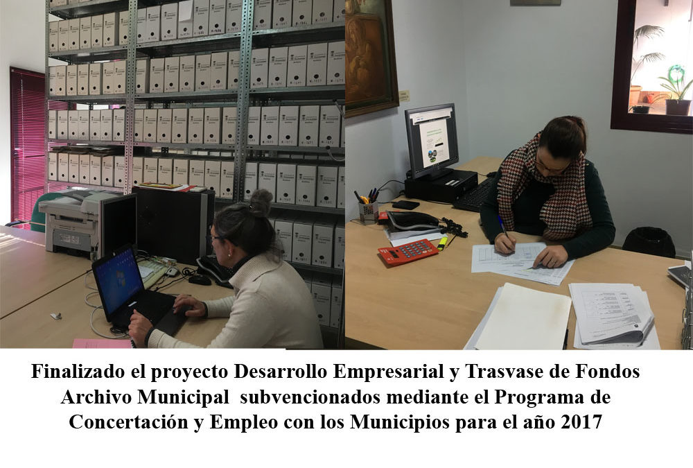 Finalizado el proyecto Desarrollo Empresarial y Trasvase de Fondos Archivo Municipal   1