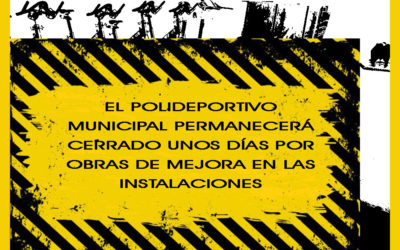 El polideportivo municipal permanecerá cerrado unos días por obras de mejora en las instalaciones