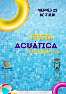 Fiesta acuática piscina municipal julio 2022