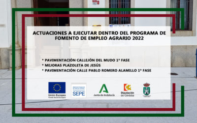 ACTUACIONES A EJECUTAR DENTRO DEL PROGRAMA DE FOMENTO DE EMPLEO AGRARIO 2022