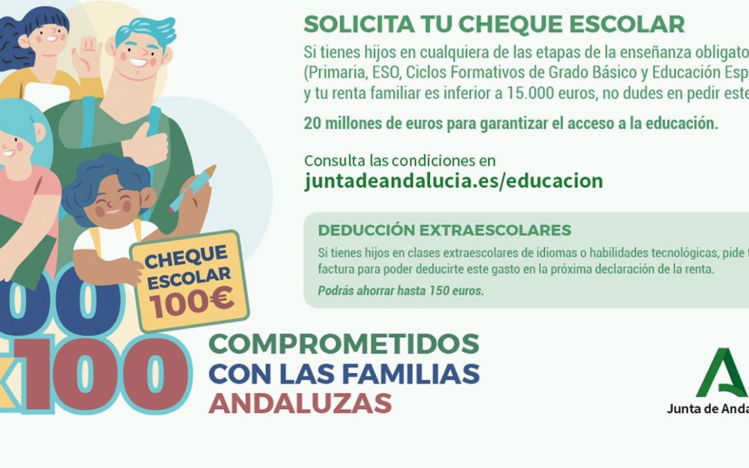 Cheque escolar Junta de Andalucía