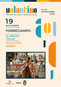 CARTEL FESTIVAL DE CIRCO Y ARTES DE CALLE EN TORRECAMPO 19 NOVIEMBRE DE 2022