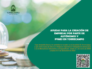 cartel ayudas para la creación de empresas