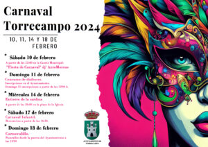 CARTEL PROGRAMA DE ACTIVIDADES CARNAVAL TORRECAMPO 2024