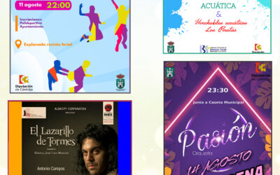 ACTIVIDADES VERANO CULTURAL DEL 11 AL 14 DE AGOSTO