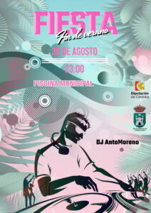 CARTEL FIESTA FIN DE VERANO 2024