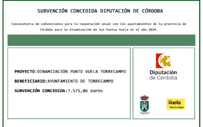 SUBVENCIÓN DIPUTACIÓN DE CÓRDOBA PUNTO VUELA TORRECAMPO