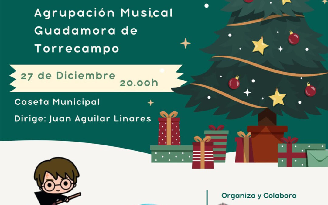 CARTEL CONCIERTO DE NAVIDAD DE LA AGRUPACIÓN MUSICAL GUADAMORA