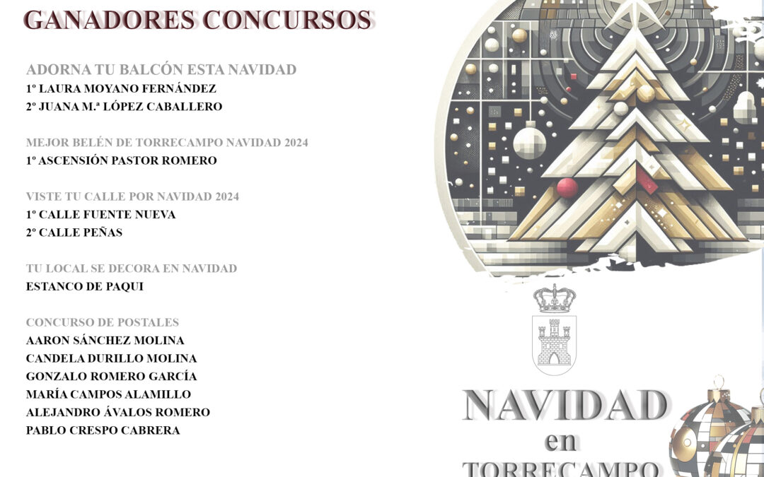 CARTEL GANADORES CONCURSO NAVIDAD TORRECAMPO 2024