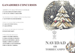 CARTEL GANADORES CONCURSO NAVIDAD TORRECAMPO 2024