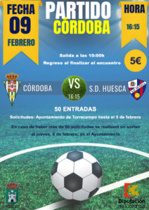 CARTEL PARTIDO CÓRDOBA 9 DE FEBRERO