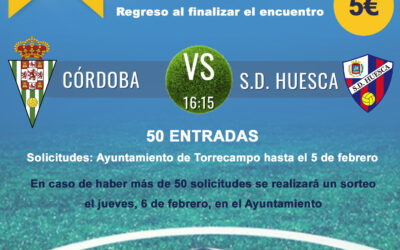 ENTRADAS PARA VER EL PARTIDO CÓRDOBA -S.D. HUESCA