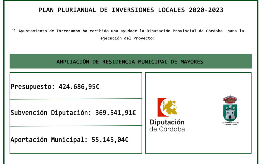 CARTEL PLAN PLURIANUAL DE INVERSIONES LOCALES 2020-2023