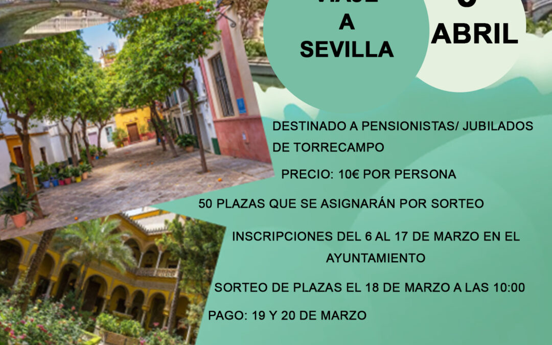 CARTEL VIAJE A SEVILLA. SEMANA DEL MAYOR