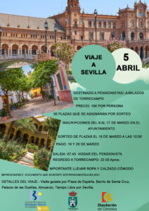 CARTEL VIAJE A SEVILLA. SEMANA DEL MAYOR